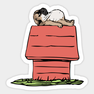 Pug House Sticker